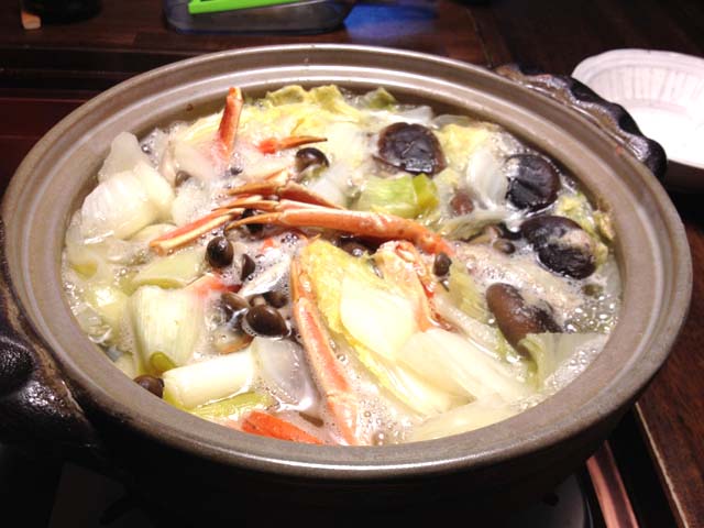 ズワイガニ鍋の画像